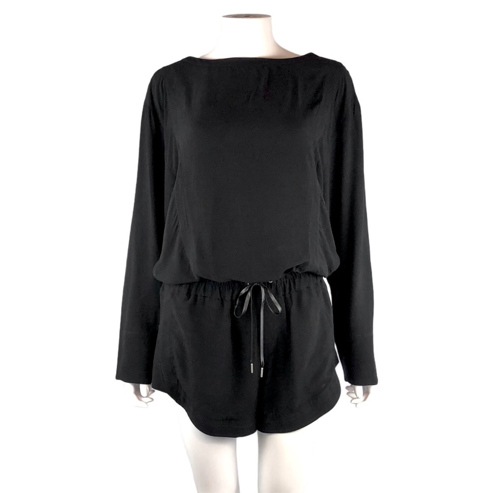 Helmut Lang Axio crepe back cutout romper